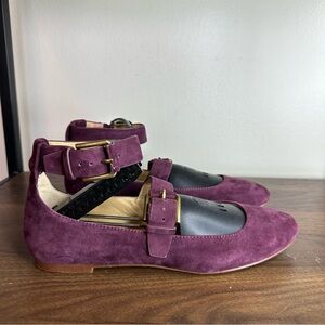 Splendid Dalenna Burgundy Suede Flats Sz 7